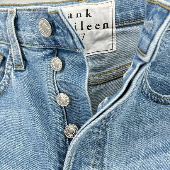 Frank & Eileen Monaghan Raw Hem High Rise Ankle Denim Jeans Womens Sz 26 - Picture 3 of 9